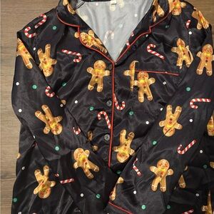 Gingerbread and Candy Cane Women’s Pajama Set